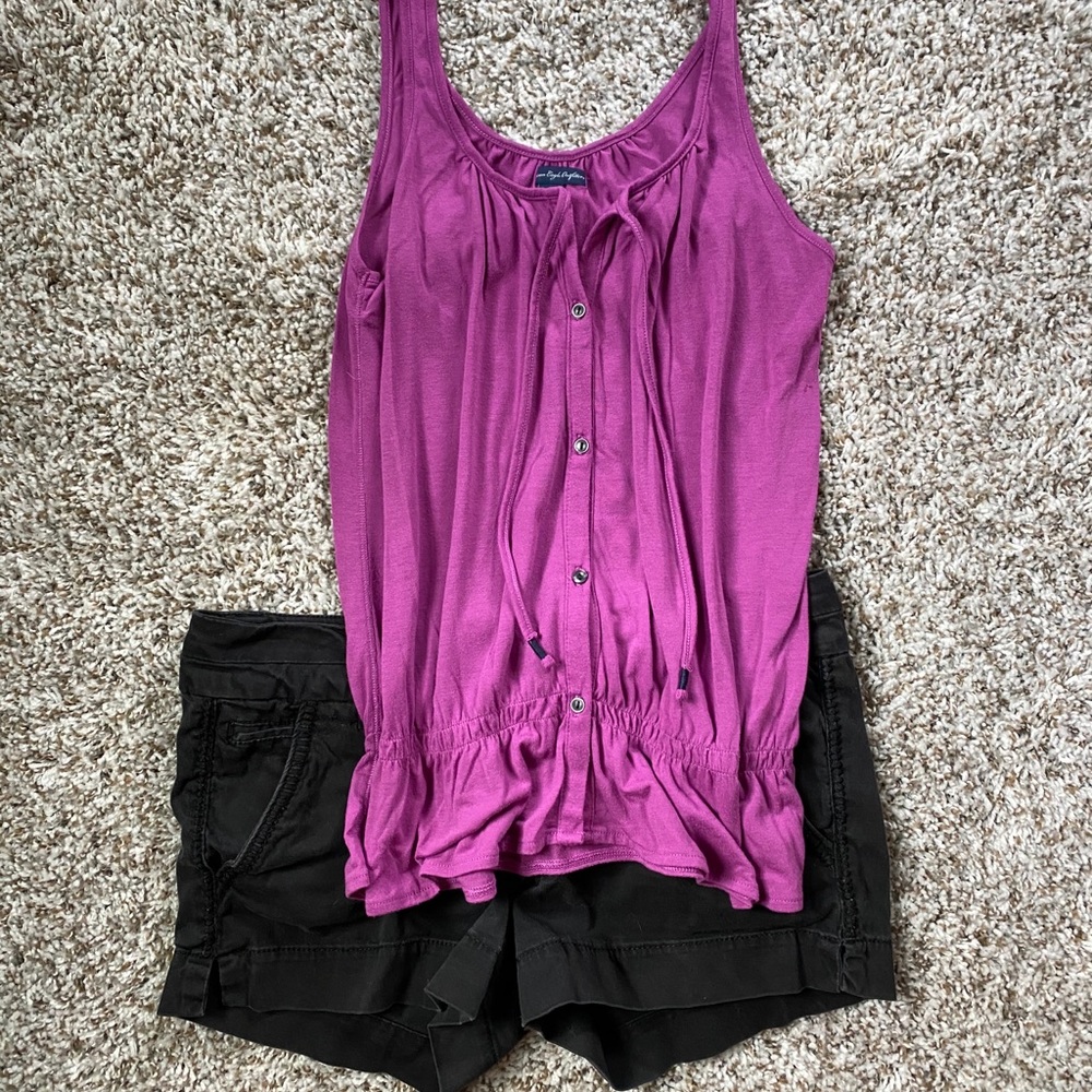 American Eagle Button Up Tank - Size S/P